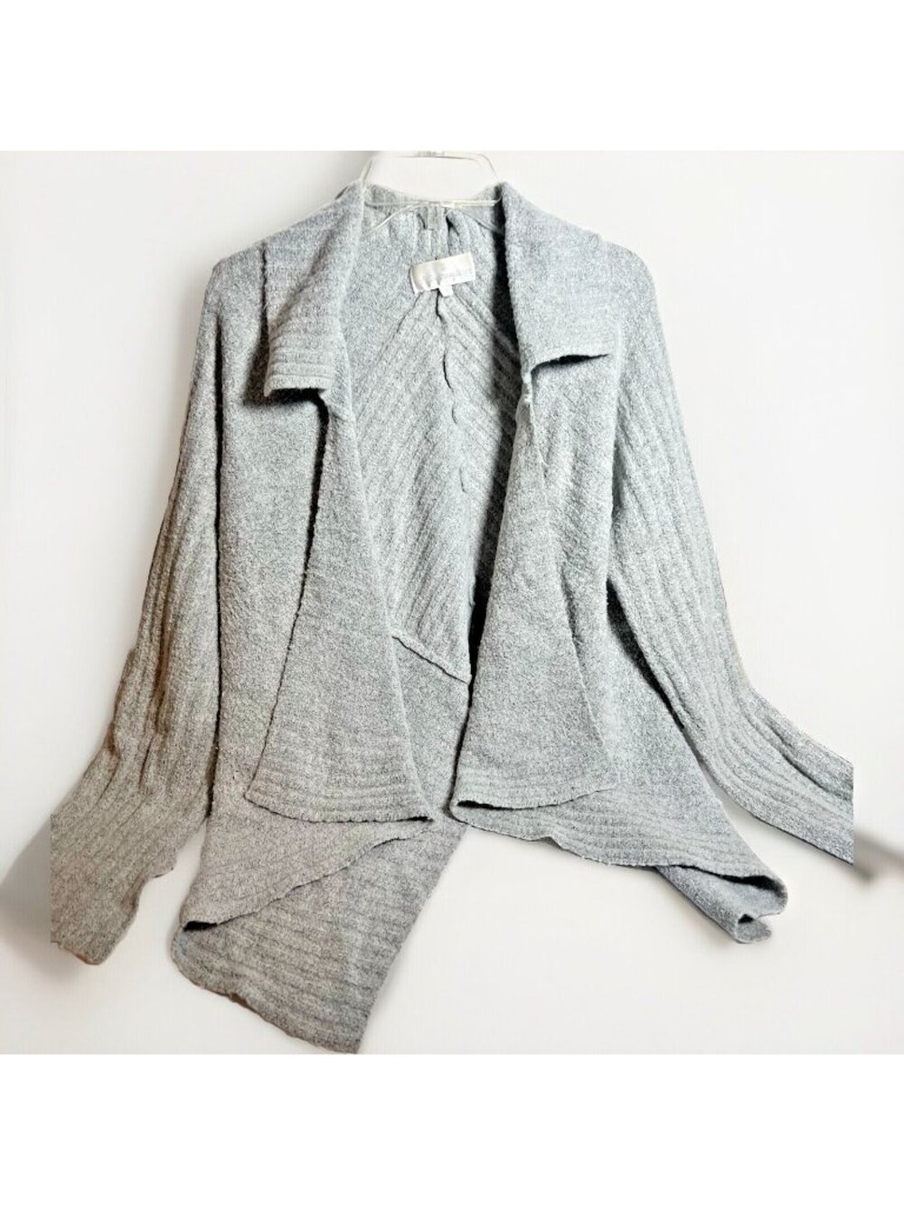 Soft Surroundings | Open Waterfall Mohair Cardigan Grey Size XLarge       Gg